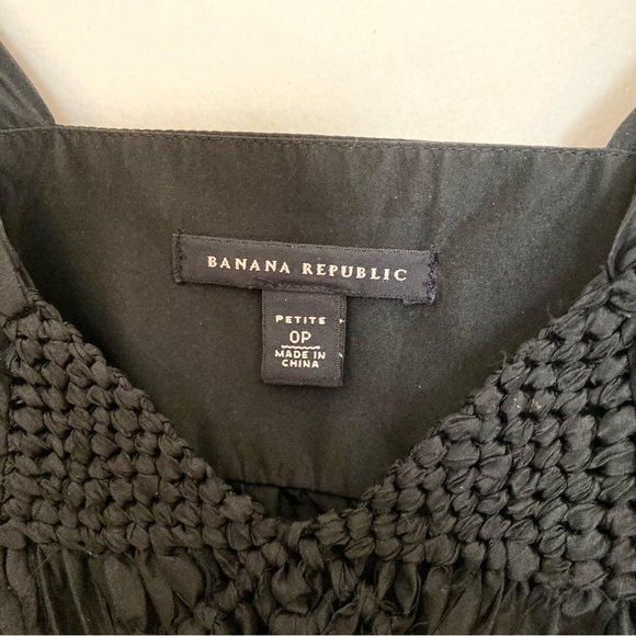 BANANA REPUBLIC BLACK SILK CAMI TOP—LIKE NEW!!! - Picture 5 of 9